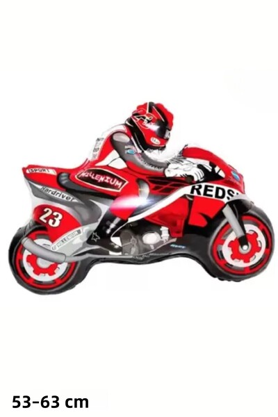 Baloncu Nene بالون هيليوم كبير على شكل محرك سباق أحمر لتزيين حفلات أعياد المي...