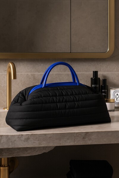 Selin Atelier Geantă de călătorie pentru coafarea părului Airwrap Blue Prussia