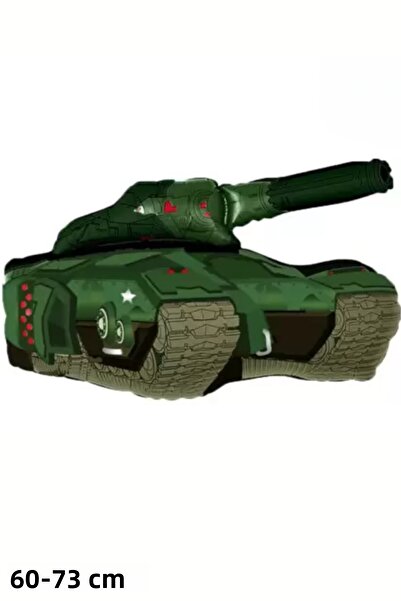 Baloncu Nene بالون هيليوم كبير على شكل دبابة لتزيين حفلات أعياد الميلاد، زينة بالونات لعيد ميلاد الأطفال