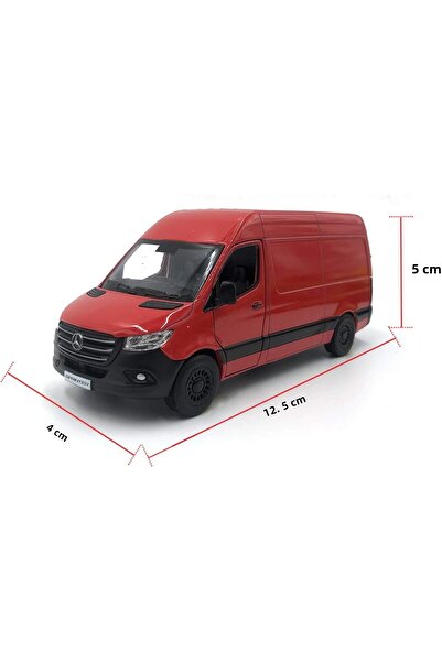 Mıncır Shop Mercedes‑Benz Sprinter 1:48 Scale Die‑Cast Model Car – Pull‑Back, Openable Doors