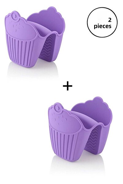 CKM silikon قفازات فرن من السيليكون، قطعتان، عازلة للحرارة، مناسبة للميكروويف، الفرن، الأواني، وصواني الخبز