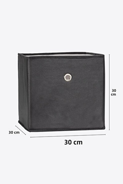 FORSACE 3-Piece In-Cabinet Laundry Toy Organizer Storage Box Organizer Without Lid 30X30X30 cm