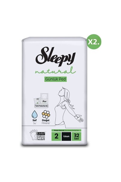 Sleepy Natural Ultra Sensitive Daily Pad Long 64 Pieces Pads