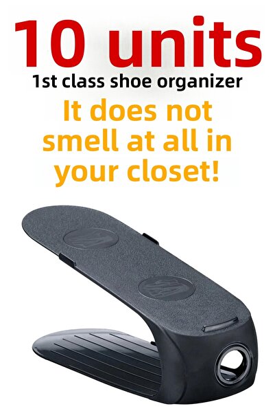 Funny Life Gondol Shoe Ramp 10 τεμάχια Μαύρο - Οργανωτής παπουτσιών Γνήσιο Go...