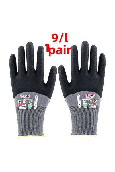 NZB Ultra Nitrile Coated Durable Work Gloves Size 9 L Anti-Slip Industrial Type Master Safety Protective