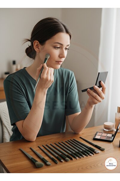 BMA TAKI مجموعة فرش مكياج احترافية مكونة من 13 قطعة |   شعر ناعم، مقبض مريح، ...