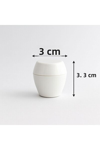 Badem10 Merkür 10 τεμάχια Πόμολα Έπιπλα Λευκό Χρώμα Ντουλάπα Κουζίνας Συρτάρι Πλαστικό Σετ με μονή βίδα