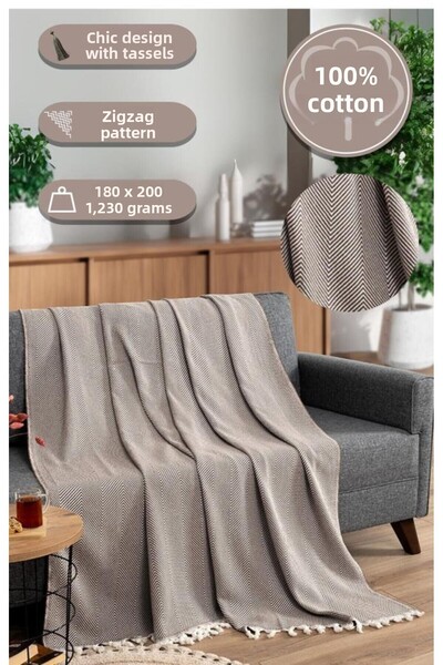 MODALİN Blanket Cotton Miren 180X200 cm