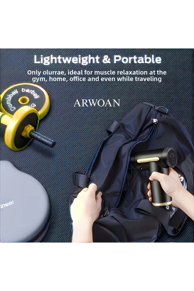 ARWOAN Mini Massage Gun 6-Speed Deep Tissue Muscle Massager, Quiet and Portable