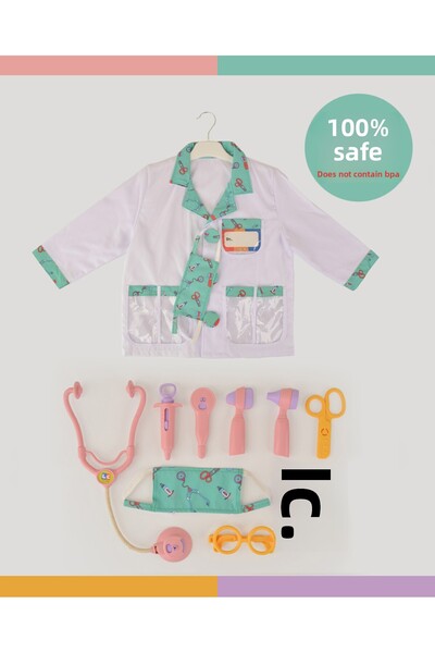 lets be child طقم الطبيب الوردي Lc و زي الأطفال