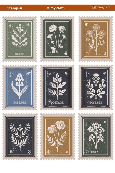 MirayDesign 1 foaie de autocolante tematice cu ștampile 12*17 cm pentru album...