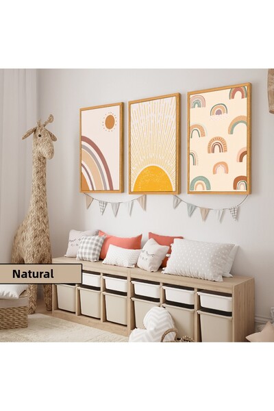 Harikabirev Camera copiilor Salon-Minimalist Modern Boem Curcubeu | 3L MDF AH...