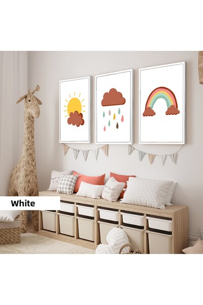 Harikabirev Camera copiilor Living Room-Minimalist Modern Boho CLOUDY | 3 LEM...