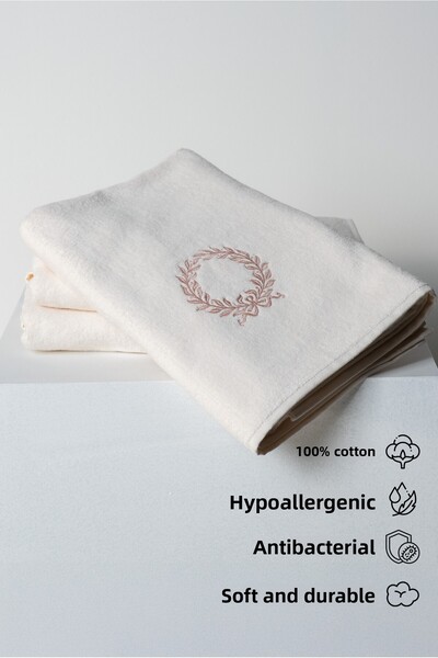 GAMA HOME 100% Cotton Extra Soft Embroidered Body Towel / Different Pattern Options
