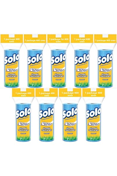 Solo Hygienic Cleaning Cloth (Inner Piece 20 Pieces) (Odorless and Quick Drying) (Set of 9)