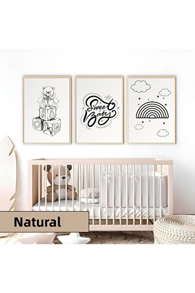 Harikabirev Camera copiilor Living Room-Minimalist Modern Bohemian NEGRU-ALB ...