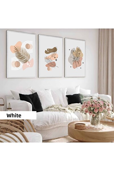 Harika bir ev Camera copiilor Living Room-Minimalist Modern Boho CREM PLANTAT...