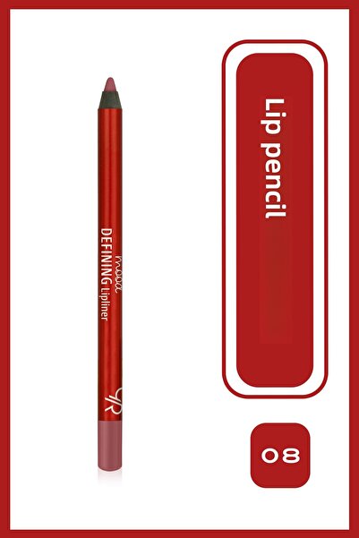 Golden Rose قلم تحديد الشفاه المحدد للمزاج رقم: 08 بورجندي