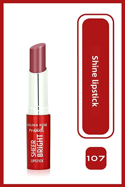 Golden Rose Mood Sheer Bright Lipstick No: 107 Mood Mauve - Bright and Moistu...
