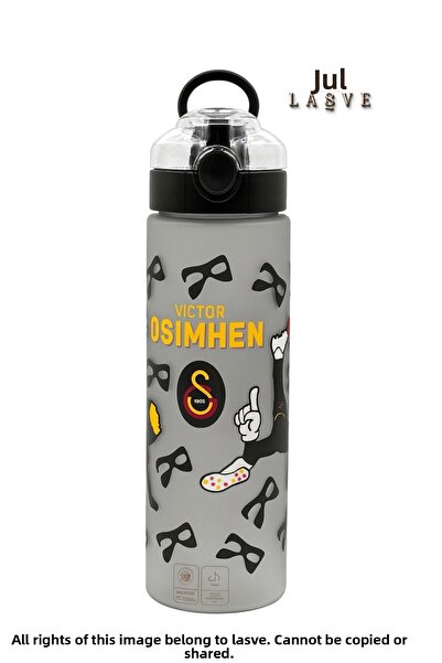 Galatasaray 2025 Licensed Victor Osimhen Tritan Water Bottle New Season 630 ml