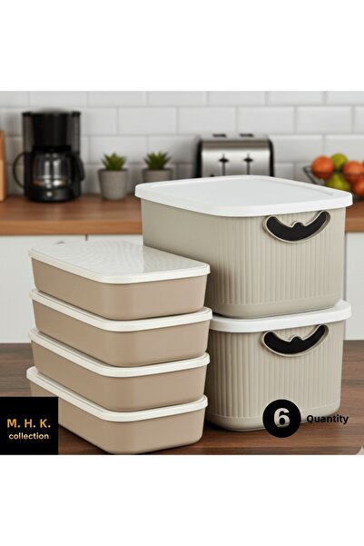 MHK Collection 6-Piece Multi-Purpose Storage Box Set