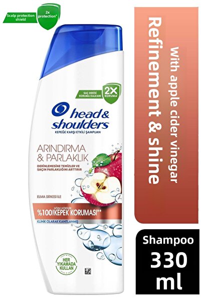 Head&Shoulders شامبو تنقية وتألق الرأس والكتفين فعال ضد القشرة 330 مل