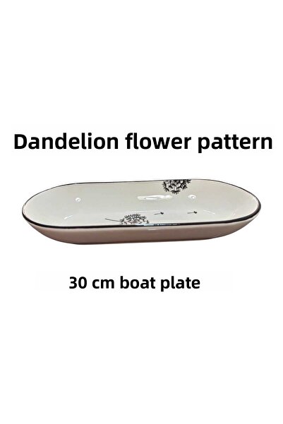 Ganita home Kase Gondol Cookie - Breakfast Fruit Plate Karahi̇ndi̇ba Model Black Color 30 cm