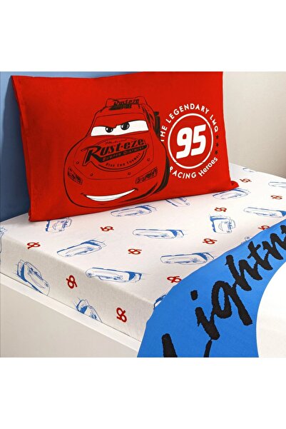 Taç Licensed Disney Cars Mcqueen (120 X 200 Elastic Sheets) Cotton Duvet Cover Set