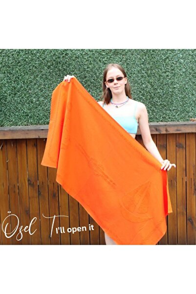 ANEMOSS Plážová osuška Sail oranžová 140x70 cm