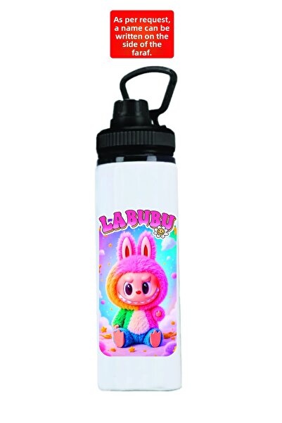 DKDZ SHOP Labubuuu Printed Metal Water Bottle 850ml.