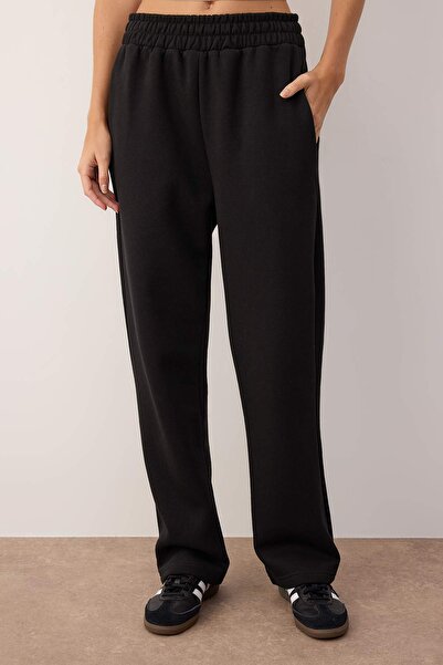 Trendyol Collection Black-Grey Melange 2 Pack Knitted Sweatpants Twoaw26Ea00013