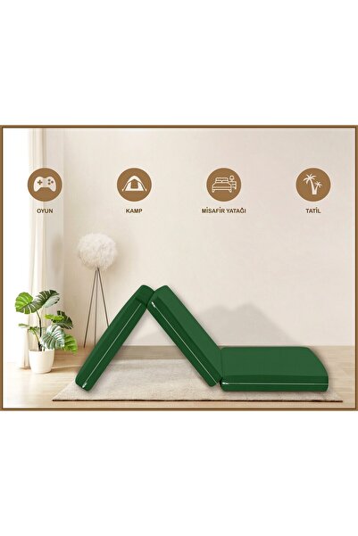 Evim Canvas Grass Zippered Foldable Floor Bed Floor Mat 70X180X6Cm