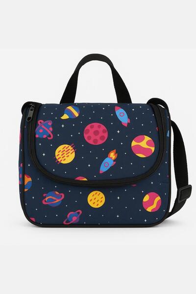 Bambus Home V Model Uzay Karakter Termoslu Su Geçirmez Yalıtımlı Lüks Beslenm...