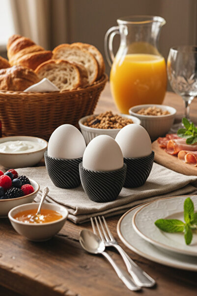 Noldor Modern Yumurtalık (3'LÜ) - Antik Gri