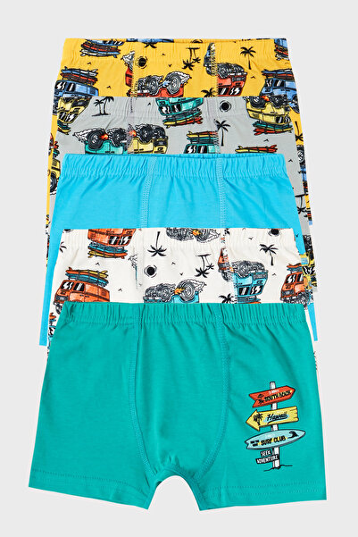 Lela Boy's Pattern Stretch Cotton Boxers - Συσκευασία των 5 6651007 ΑΥΤΟΚΙΝΗΤΟ