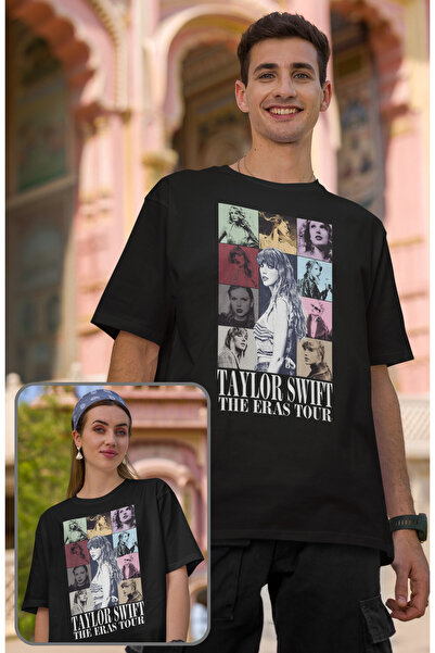 Fuddy Moda تي شيرت مطبوع عليه غلاف ألبوم تايلور سويفت كبير الحجم للجنسين، تي ...