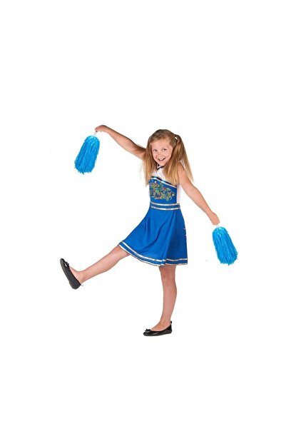 partidolu 1 Çift( 2 Adet )Mat Bebek Mavisi Renkte 23 Nisan Gösteri Ponponu