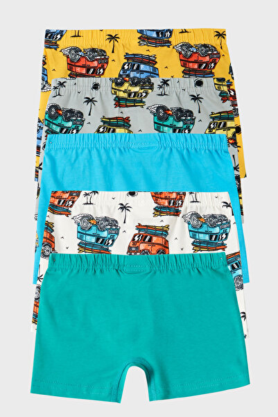 Lela Boy's Pattern Stretch Cotton Boxers - Συσκευασία των 5 6651007 ΑΥΤΟΚΙΝΗΤΟ