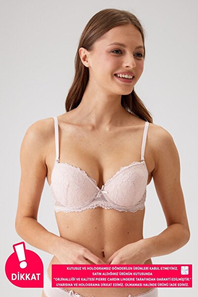 Pierre Cardin Γυναικεία πούδρα 6200 Madrid Underwire Δαντελένιο σουτιέν χωρίς υποστήριξη (PLUG - ΜΕ λουράκι)