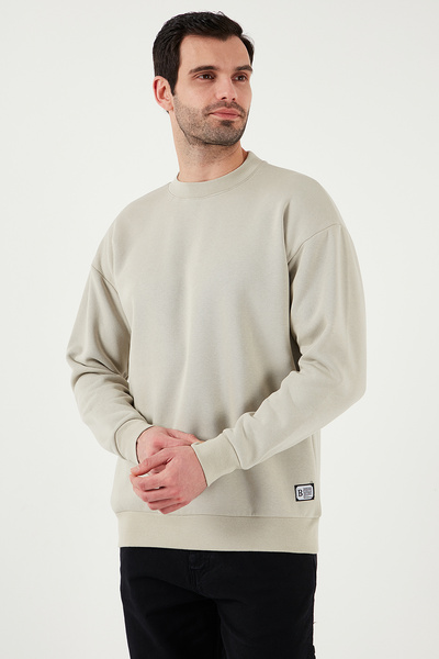 Buratti Regular Fit Bisiklet Yaka Pamuklu İçi Tüylü Yumuşak Şardonlu Sweat Erkek SWEAT 5905255