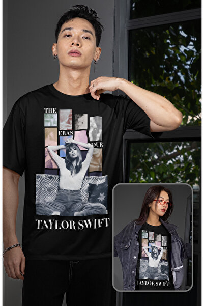 Fuddy Moda Taylor Swift majica sa printom, unisex Oversize kroj The Eras Tour...