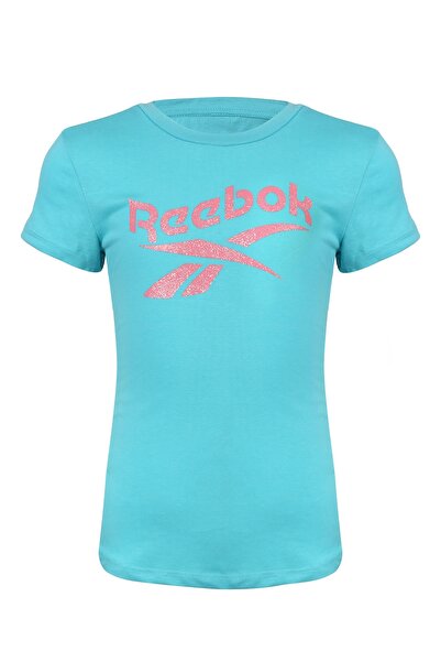 Reebok VELIKA VALOVITA PLAVA MAJICA - Majica kratkih rukava za devojčice
