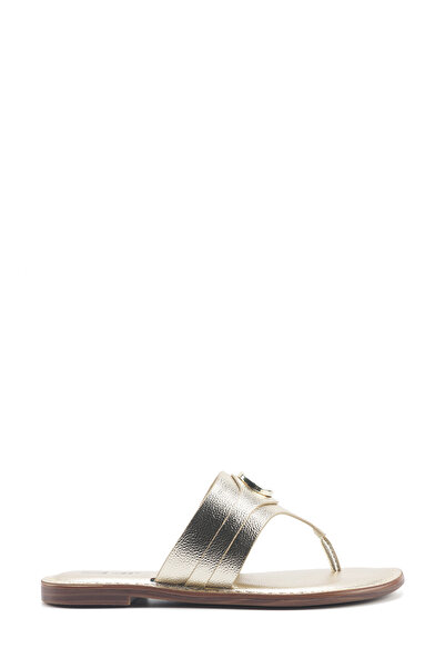 Nine West Γυναικείες φλατ παντόφλες Mıanca 5fx Gold