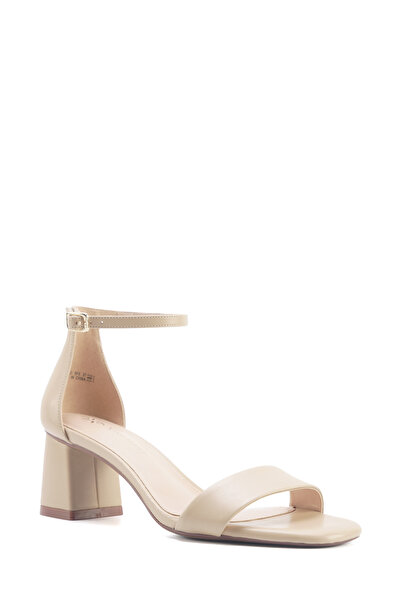 Nine West Nacad 5Fx Sand Color Women's Heeled Sandals