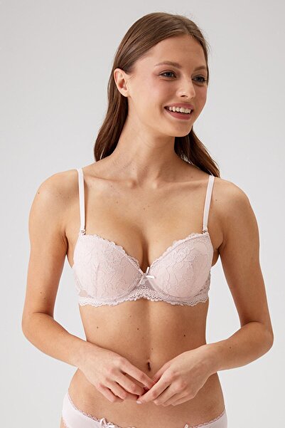 Pierre Cardin Γυναικεία πούδρα 6200 Madrid Underwire Δαντελένιο σουτιέν χωρίς υποστήριξη (PLUG - ΜΕ λουράκι)