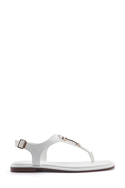 Nine West Ophelia 5Fx White Women's Flat Sandals