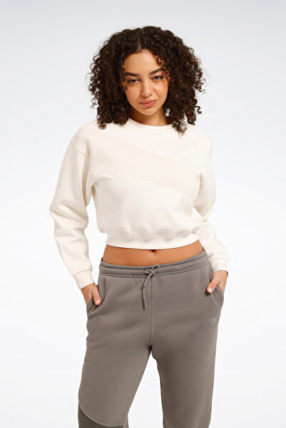 Reebok AE VECTOR LAYER Ekru Kadın Sweatshirt