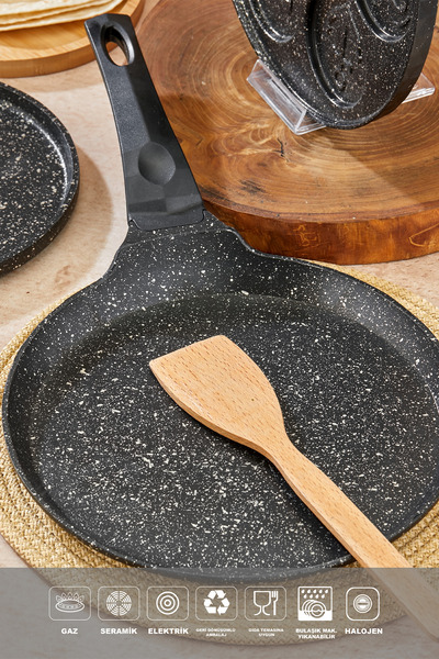 PoloChef Granit Döküm Krep Ve Gözleme tavası 26 cm