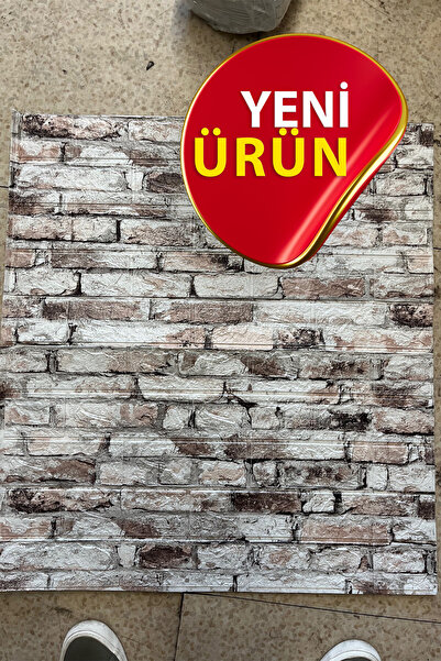 Bien Home 70x77 Cm Beyaz 0,54m² 3d Kendinden Yapışkanlı Tuğla Duvar Kağıdı Kaplama Panel Köpük-fc83