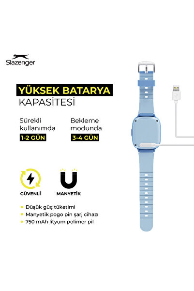 Slazenger Akıllı Çocuk Saati 4g Sim Kart Destekli Görüntülü Görüşme Özelliği